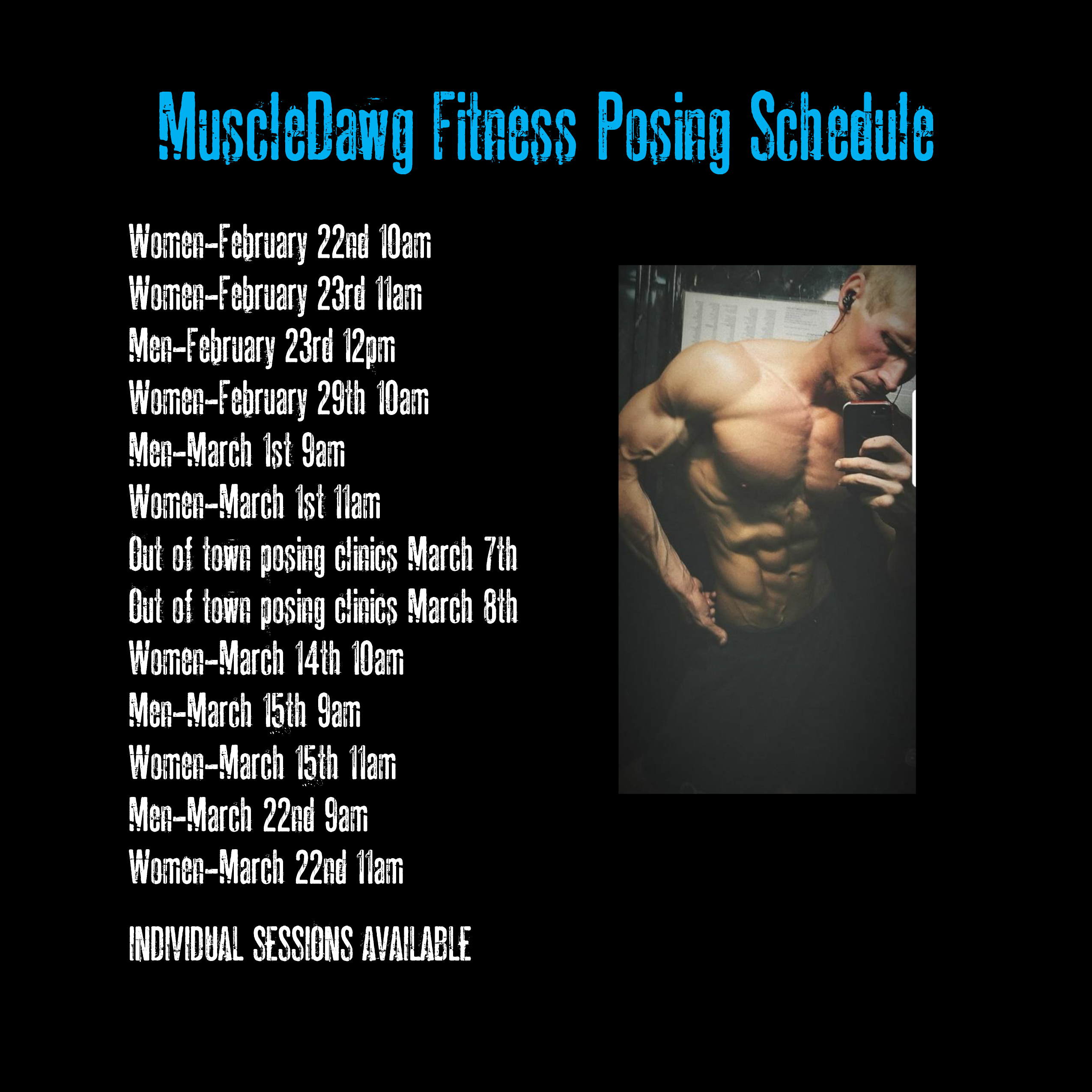 MuscleDawg Fitness Posing